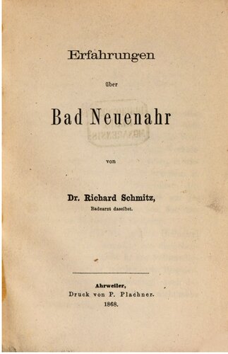 Erfahrungen über Bad Neuenahr