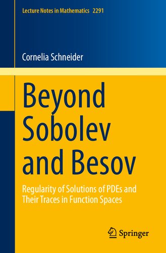 Beyond Sobolev and Besov: Regularity of Solutions of PDEs and Their Traces in Function Spaces (Lecture Notes in Mathematics)