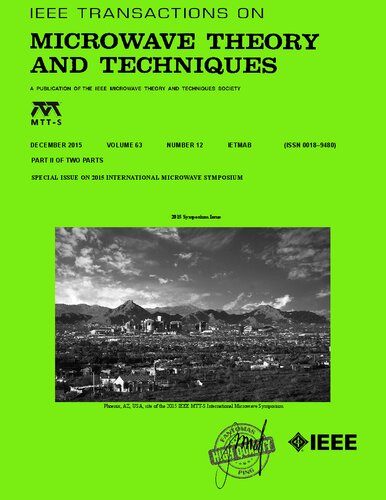 [Journal] IEEE Transactions on Microwave Theory and Techniques. Vol. 63. No 12