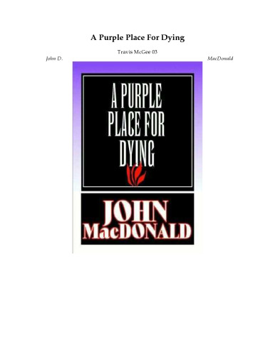 A Purple Place for Dying (Travis McGee, No. 3)