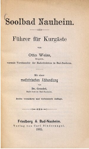 Soolbad Nauheim. Führer für Kurgäste