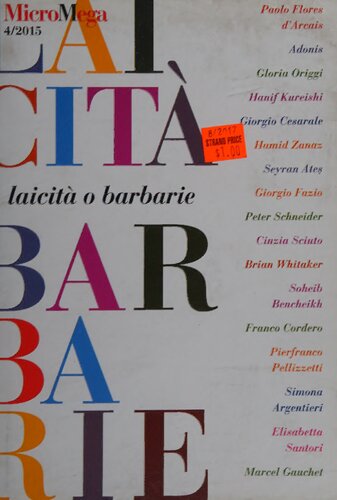 Micromega 4/2015 Laicità o barbarie