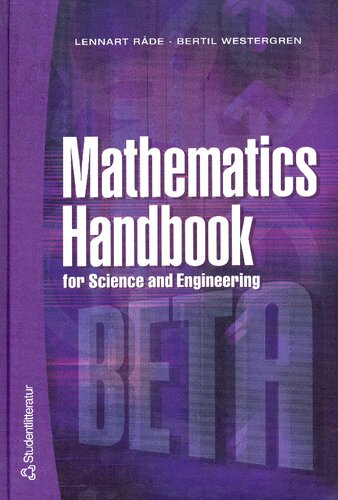 Mathematics Handbook for Science and Engineering