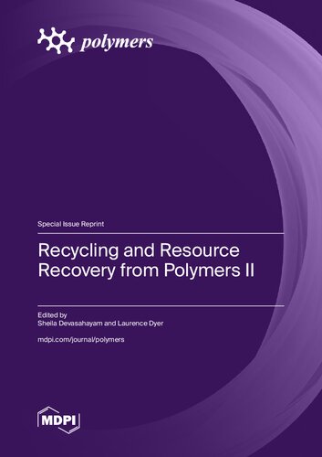 Recycling and Resource Recovery from Polymers II