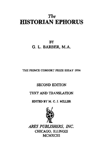 The Historian Ephorus