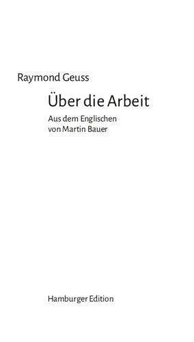 Über die Arbeit