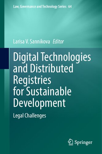Digital Technologies and Distributed Registries for Sustainable Development: Legal Challenges