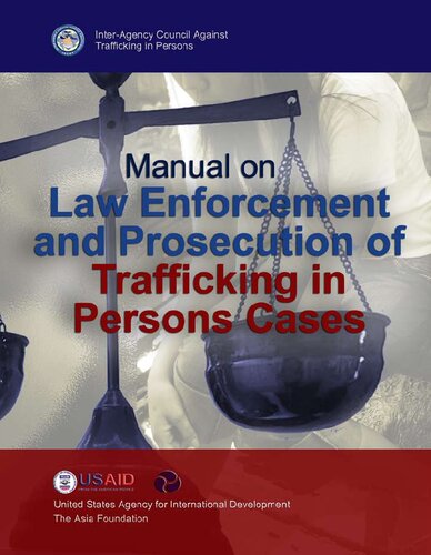 Manual on Law Enforcement and Prosecution of Trafficking in Persons Cases