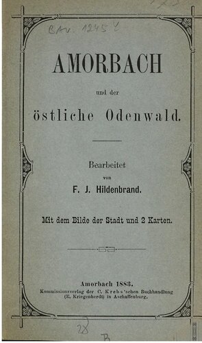 Amorbach und der östliche Odenwald