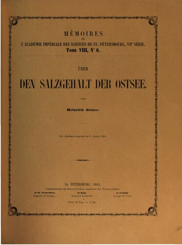 Über den Salzgehalt der Ostsee