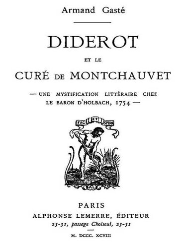 Diderot et le Curé de Montchauvet
