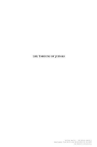 The Targum of Judges