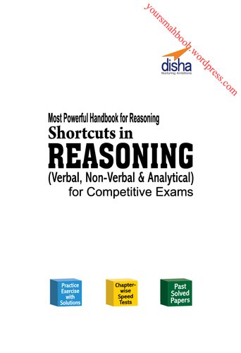 Shortcuts in Reasoning (Verbal, Non-Verbal, Analytical & Critical) for Competitive Exams 2nd Edition