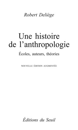 Une histoire de l’anthropologie