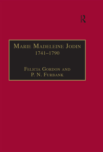 Marie Madeleine Jodin, 1741-1790: Actress, Philosophe, and Feminist