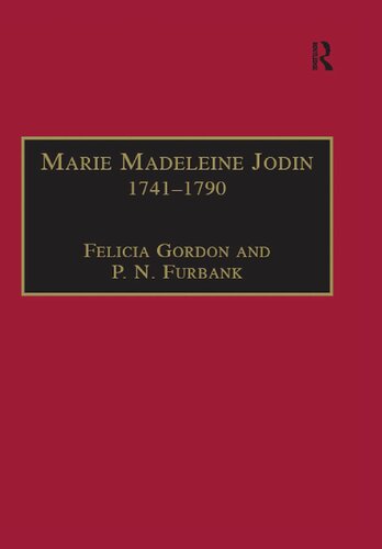 Marie Madeleine Jodin, 1741-1790: Actress, Philosophe, and Feminist