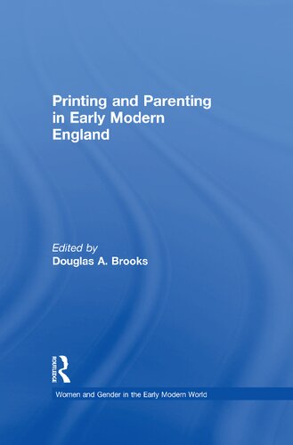Printing and Parenting in Early Modern England