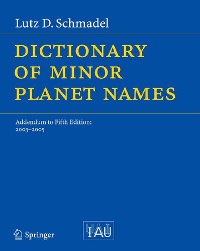 Dictionary of Minor Planet Names