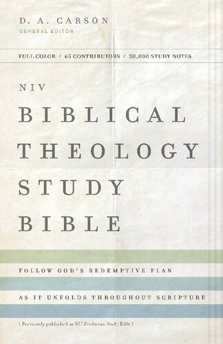 NIV, Biblical Theology Study Bible, Hardcover, Comfort Print: Follow God's Redemptive Plan as It Unfolds Throughout Scripture