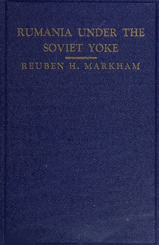 Rumania under the Soviet yoke ( 1949 ) dedicated to Iuliu Maniu