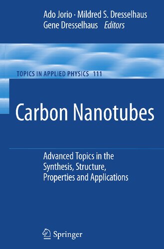 Carbon Nanotubes: Advanced Topics in the Synthesis, Structure, Properties and Applications (Topics in Applied Physics, 111)