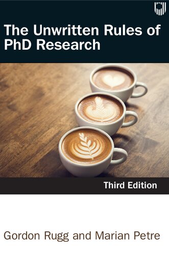 The Unwritten Rules of PHD Research