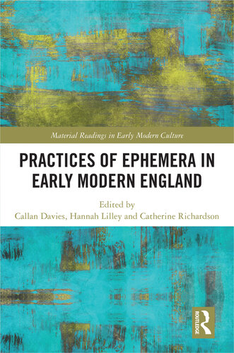 Practices of Ephemera in Early Modern England