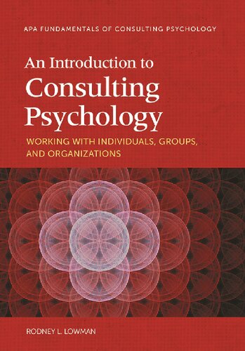 An Introduction to Consulting Psychology: Working with Individuals, Groups, and Organizations
