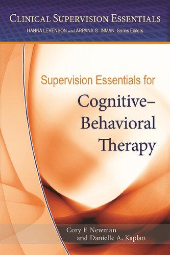 Supervision Essentials for Cognitive–Behavioral Therapy
