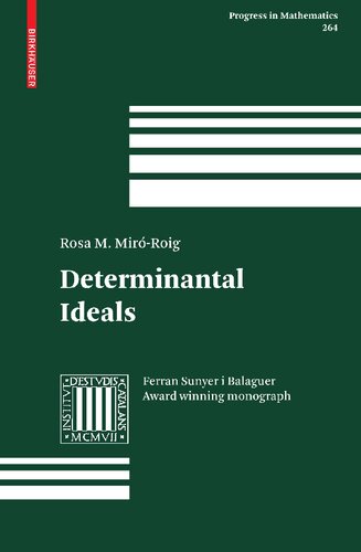 Determinantal Ideals (Progress in Mathematics, 264)