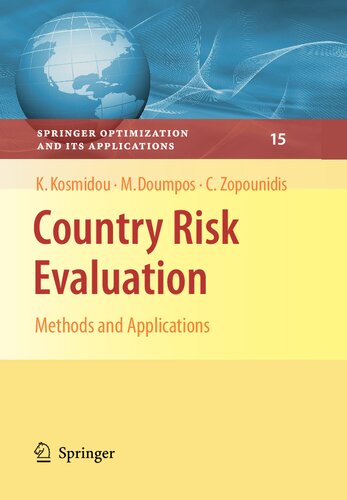 Country Risk Evaluation: Methods and Applications (Springer Optimization and Its Applications, 15)