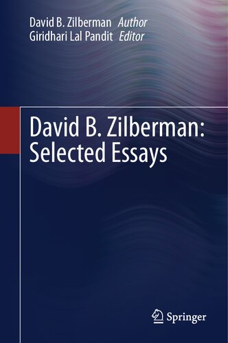 David B. Zilberman: Selected Essays