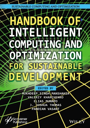 Handbook of Intelligent Computing and Optimization for Sustainable Development