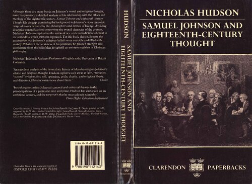 Samuel Johnson and Eighteenth-Century Thought (Oxford English Monographs)