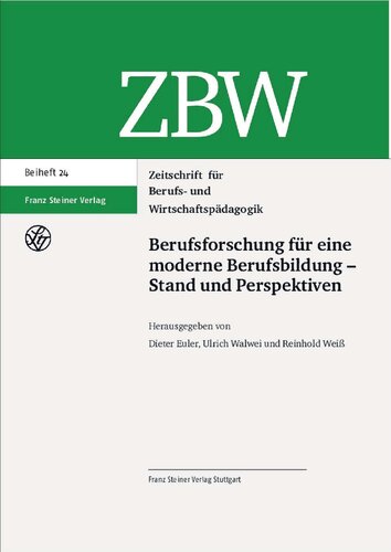 Berufsforschung für eine moderne Berufsbildung – Stand und Perspektiven
