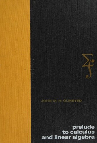 Prelude to calculus and linear algebra