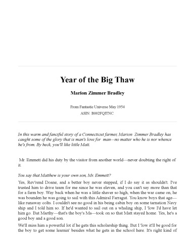 Year of the  Big Thaw