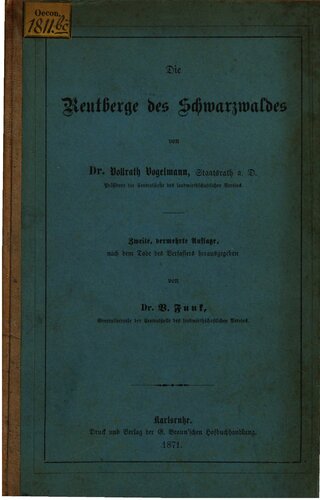 Die Reutberge des Schwarzwaldes