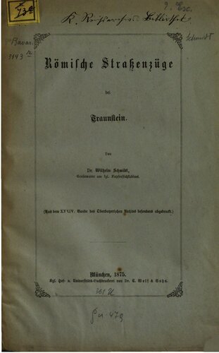 Römische Straßenzüge bei Traunstein