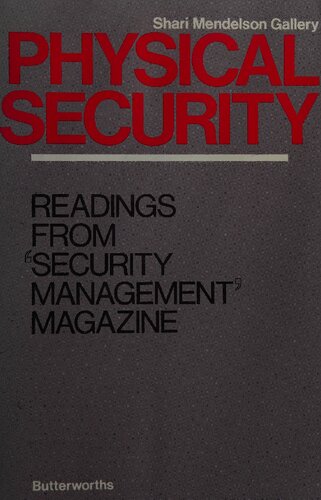Physical Security: Readings from Security Management Magazine