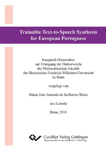 Trainable Text-to-speech Synthesis for European Portuguese