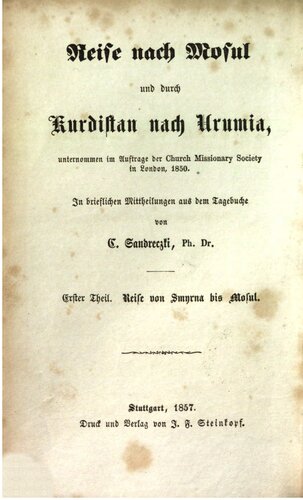 Reise von Smyrna bis Mosul