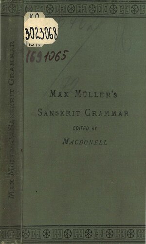 A Sanskrit grammar for beginners