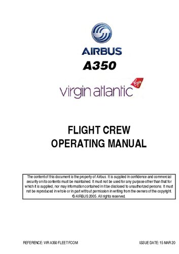 Airbus A350 Flight Crew Operating Manual