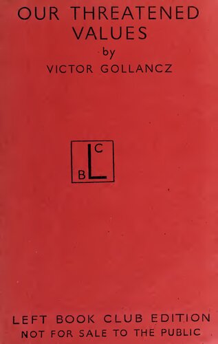 Our Threatened Values