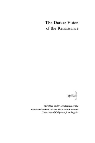 The Darker Vision of the Renaissance: Beyond the Fields of Reason