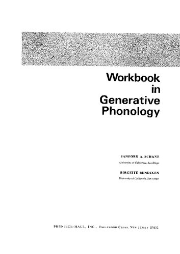 Workbook in Generative Phonology
