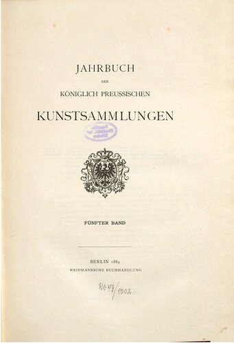 Jahrbuch der Königlich Preußischen Kunstsammlungen