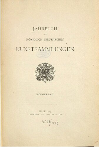 Jahrbuch der Königlich Preußischen Kunstsammlungen