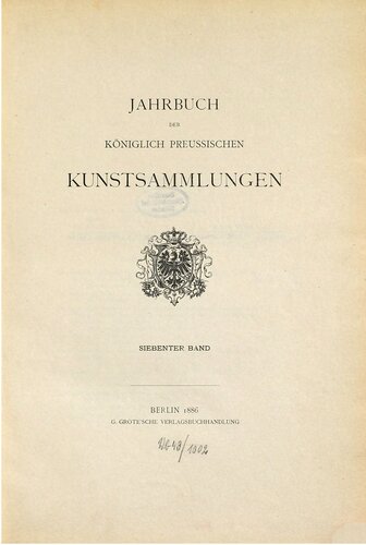 Jahrbuch der Königlich Preußischen Kunstsammlungen